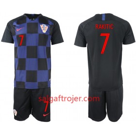 Kroatien Fodboldtrøjer RAKITIC 7 Børn Udebanesæt VM 2018